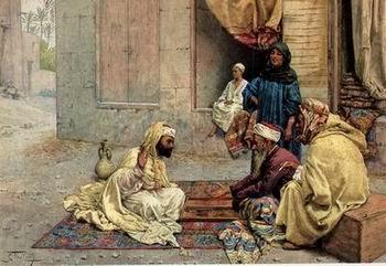 unknow artist Arab or Arabic people and life. Orientalism oil paintings 17